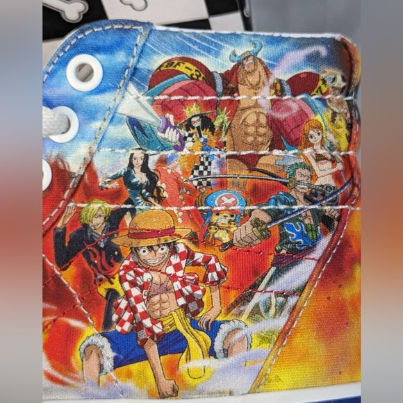 Vans One Piece Punk Hazard Sk8-Hi Sneakers With Box Men's Size 4 Women's 5.5 - Picture 2 of 16